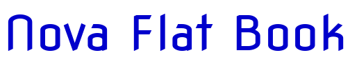 Nova Flat Book font